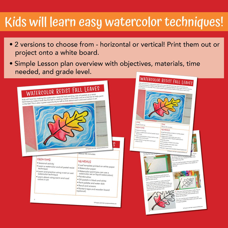 Easy Art Projects for Kids: Watercolors & Oil