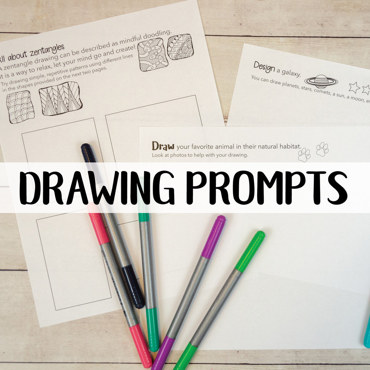 Drawing Prompts – Projects with Kids