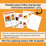 Shopify image of a printable PDF to make an autumn sunflower craft for kids. 