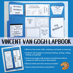 Photo of Vincent van Gogh lapbook printable activity