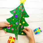 3D Christmas tree papercraft for kids to make and for pretend play.