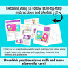 Shows example of instructions and photos of a dandelion paper craft for kids to make. 